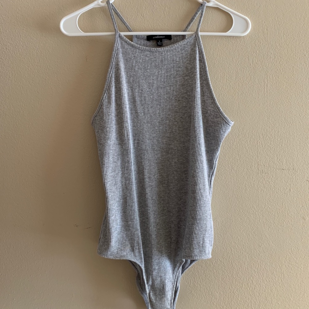 Charlotte Russe Grey Bodysuit